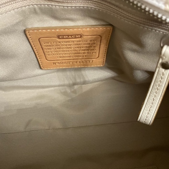 Coach Signature Stripe Carryall Shoulder Bag - Picture 7 of 11